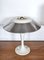 Vintage French Space Age Chrome White Desk Lamp, 1960s 3