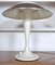 Lámpara de escritorio francesa vintage era espacial en blanco cromado, años 60, Imagen 5