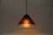 Brown Cone Shape Glass Ceiling Lamp by Peill & Putzler, 1960s, Image 7