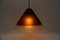 Brown Cone Shape Glass Ceiling Lamp by Peill & Putzler, 1960s 9