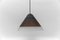 Brown Cone Shape Glass Ceiling Lamp by Peill & Putzler, 1960s 8