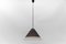 Brown Cone Shape Glass Ceiling Lamp by Peill & Putzler, 1960s, Image 1