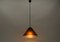 Lampada da soffitto in vetro marrone di Peill & Putzler, anni '60, Immagine 2