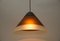 Lampada da soffitto in vetro marrone di Peill & Putzler, anni '60, Immagine 5