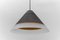 Brown Cone Shape Glass Ceiling Lamp by Peill & Putzler, 1960s 6