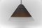 Brown Cone Shape Glass Ceiling Lamp by Peill & Putzler, 1960s 10