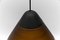 Lámpara de techo en forma de cono marrón de Peill & Putzler, años 60, Imagen 11
