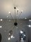 Large Vintage Sputnik Gold Metal Chandelier with Murano Crystals, 1990s 4
