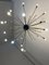 Large Vintage Sputnik Gold Metal Chandelier with Murano Crystals, 1990s 6
