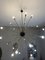 Large Vintage Sputnik Gold Metal Chandelier with Murano Crystals, 1990s 5