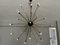 Large Vintage Sputnik Gold Metal Chandelier with Murano Crystals, 1990s 1