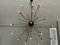 Ottone Sputnik vintage grande con cristales de Murano, años 90, Imagen 2
