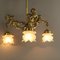 Vintage French Brass Chandelier, 1910s, Image 10