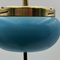 Cendrier Sur Pied Vintage Turquoise Delight avec Porte-Vases, 1950s 4