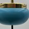 Vintage Turquoise Delight Floor Standing Ashtray with Vase Holders, 1950s 4