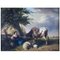 Tschaggeny, Paesaggio pastorale fiammingo, 1849, Olio su tavola, Immagine 2