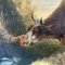 Tschaggeny, paisaje pastoral flamenco, 1849, óleo a bordo, Imagen 8