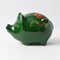 Vintage Italian Green Pig Money Box from Sica / Sicart, 1970s 1