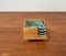 Mid-Century Ceramic Stacking Ashtrays with Wooden Boxes, 1960s, Set of 5 16