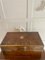 Victorian Burr Walnut Brass Bound Writing Box, 1878 2