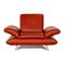 Lounge Chair in Red Leather from Koinor Rossini 6