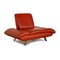 Lounge Chair in Red Leather from Koinor Rossini 3