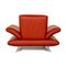 Lounge Chair in Red Leather from Koinor Rossini 8
