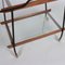 Vintage Italian Service Cart in Painted Beech and Glass, 1960s 5