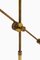 Floor Lamp in Brass with Original Yellow Lamp Shade, 1950s, Image 7