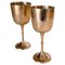 French Chalices in Silvered Coloured Metal, France, 1960s, Set of 2 1