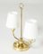 Brass Table Lamp from Uppsala Armaturfabrik, 1940s 3