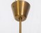 Glass & Brass Pendant attributed to Böhlmarks, Sweden, 1950s 7