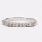 Vintage Riviera Ring in 18k White Gold and Diamonds, 1960s 4