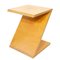 Wooden Zig Zag Table or Stool by Gerrit Thomas Rietveld, 1980s, Image 1