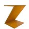 Wooden Zig Zag Table or Stool by Gerrit Thomas Rietveld, 1980s 3