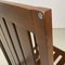 Moderner italienischer Sessel aus schrägen Holzlatten, 1980er 14