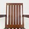 Italian Modern Slanted Wood Armchair, 1980s 8