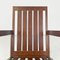 Moderner italienischer Sessel aus schrägen Holzlatten, 1980er 8