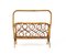 Mid-Century Rattan and Bamboo Magazine Rack, Italy, 1960s 3