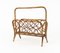 Mid-Century Rattan and Bamboo Magazine Rack, Italy, 1960s 10