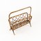 Mid-Century Rattan and Bamboo Magazine Rack, Italy, 1960s, Image 7