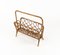 Mid-Century Rattan and Bamboo Magazine Rack, Italy, 1960s 8