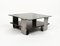 Mid-Century Coffee Table in Steel, Wood & Glass by Francois Monnet, France, 1970s, Image 4