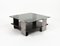 Mid-Century Coffee Table in Steel, Wood & Glass by Francois Monnet, France, 1970s 14