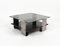 Mid-Century Coffee Table in Steel, Wood & Glass by Francois Monnet, France, 1970s, Image 14
