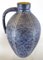 West Germany Vase - Blau - Weiß Vintage Midcentury 1