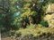 Louis Delorme, Foresta e rocce, fine XIX secolo, Olio su tela, Immagine 6