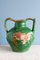 French Double Handle Glazed Green Jug, 19th Century 2