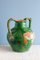 French Double Handle Glazed Green Jug, 19th Century 4