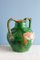 French Double Handle Glazed Green Jug, 19th Century, Image 4